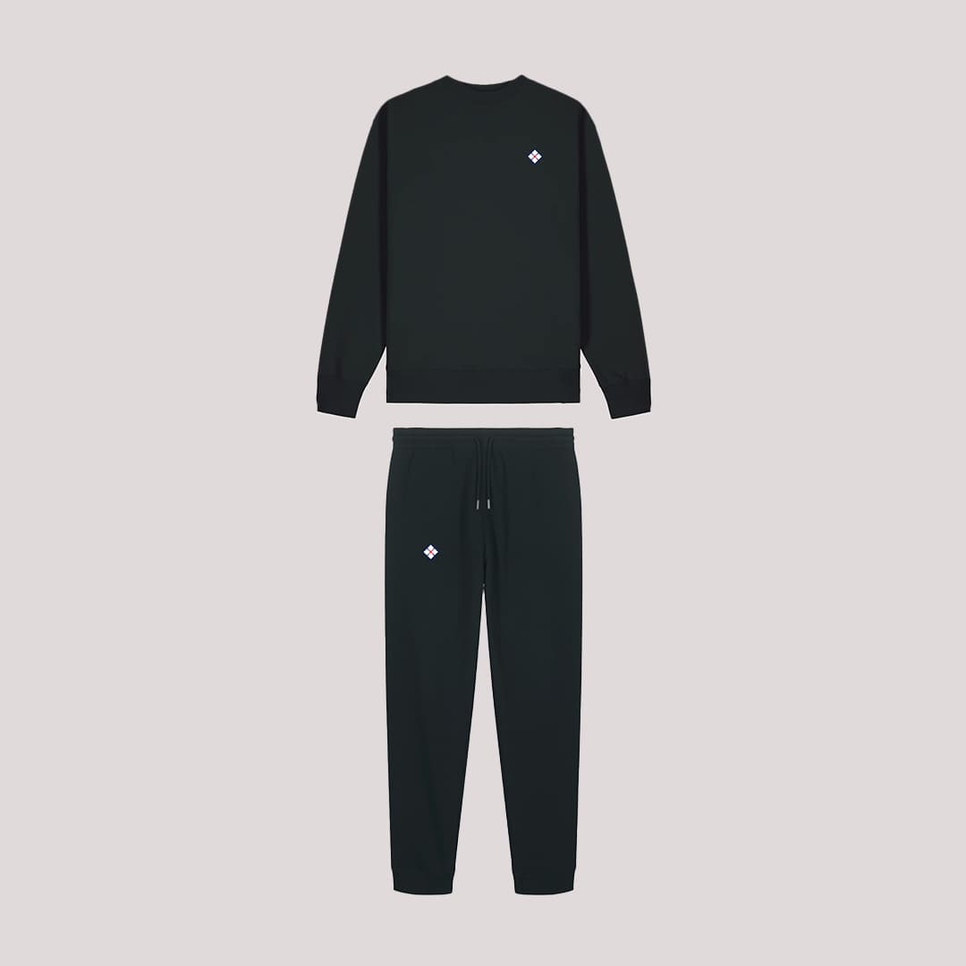 Classic Sport Black Tracksuit