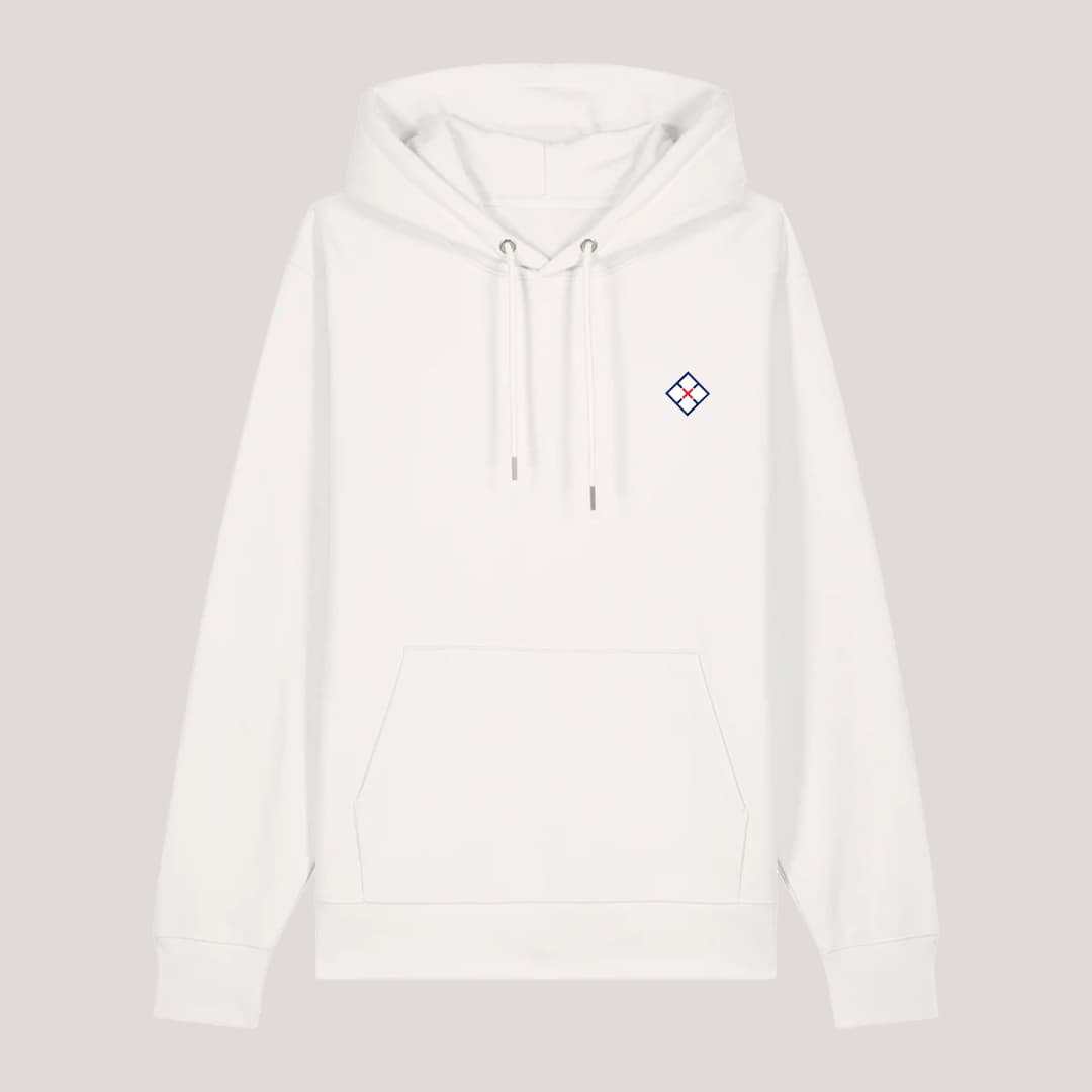 Classic Sport White Hoodie